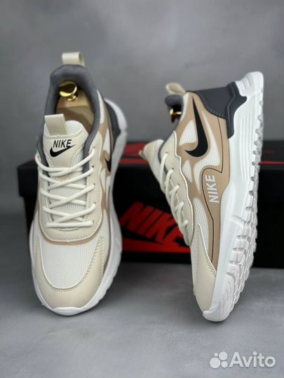 Мужские кроссовки New Nike Air бежевые 43