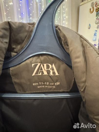 Пуховик zara 152 доя мальчика