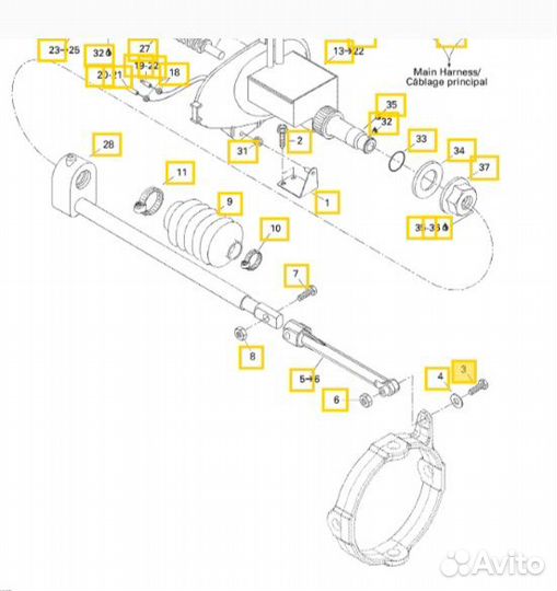 Болт крепл-я ковша реверса Sea-Doo 250000018