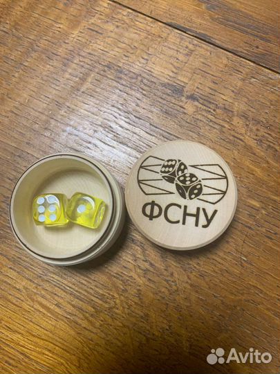 Кубики для нард в бочонке