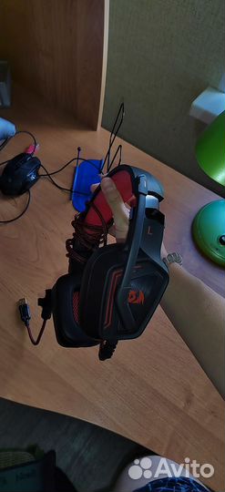 Наушники с микрофоном для пк redragon muses 2