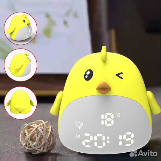 Ночник детский + часы OT-CLT07