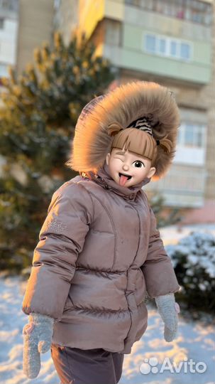 Зимний комбинезон для девочки