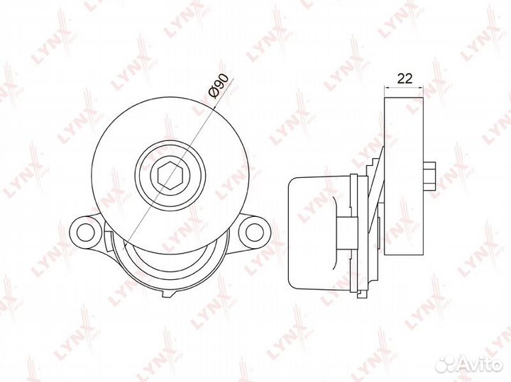 Натяжитель ремня навесного оборудования PT3042