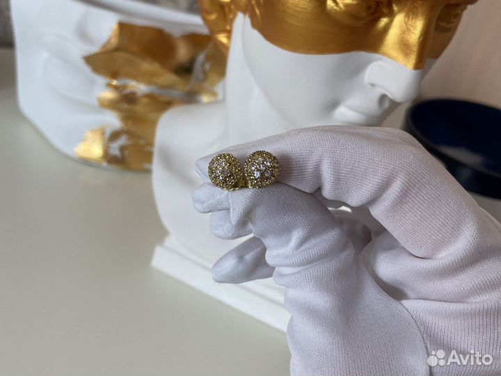 Набор цепочка гвоздики серьги бижутерия