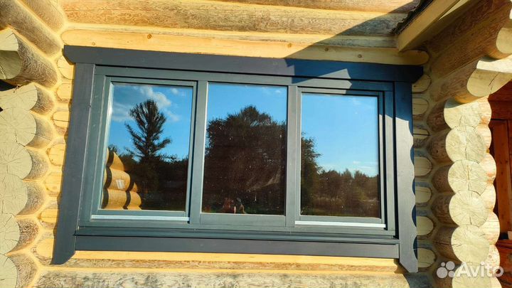 Окосячка в сруб. Обсада. Вставить окна