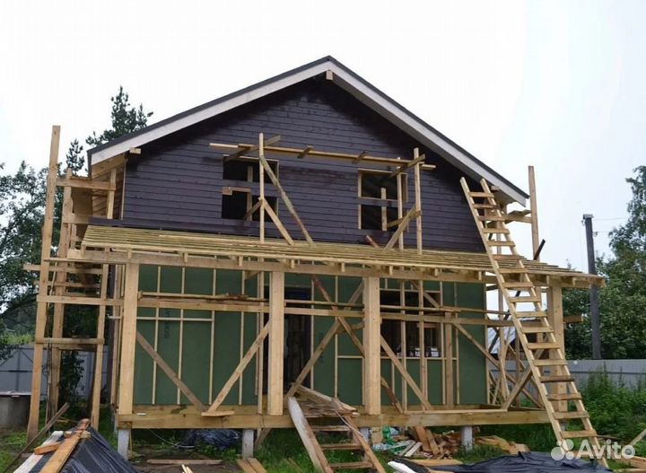 Строительство домов, фундаменты, навесы, заборы