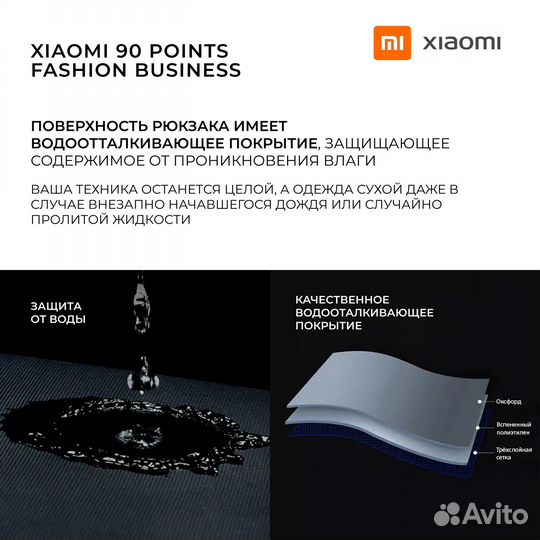 Рюкзак Xiaomi 90 points Fashion Business