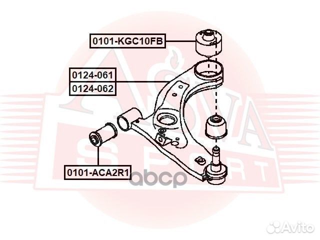 Рычаг передн. подвески R daihatsu Boon M3# (200