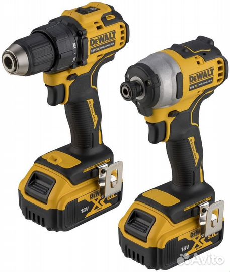 Набор инструментов dewalt DCD708+DCF809, чемодан