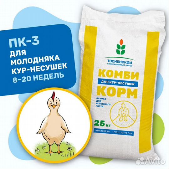 Комбикорма для кур-несушек