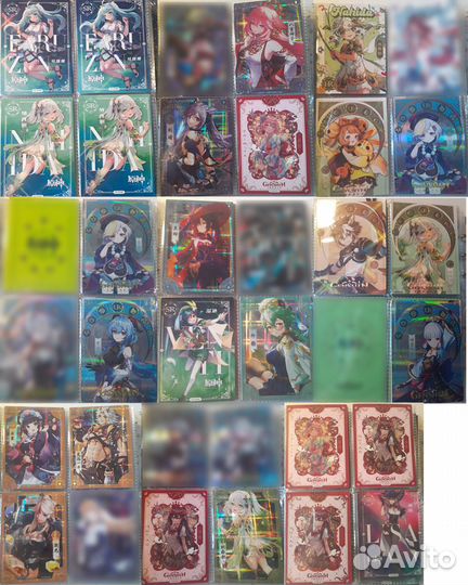 Коллекционные карточки genshin impact