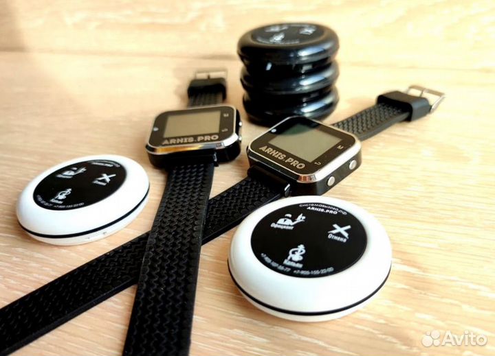 Кнопка вызова персонала, официанта, часы-пейджер