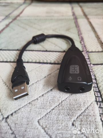 Внешняя USB звуковая карта 3D Sound 7.1