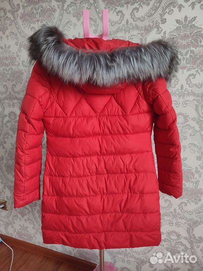 Зимний пуховик с мехом