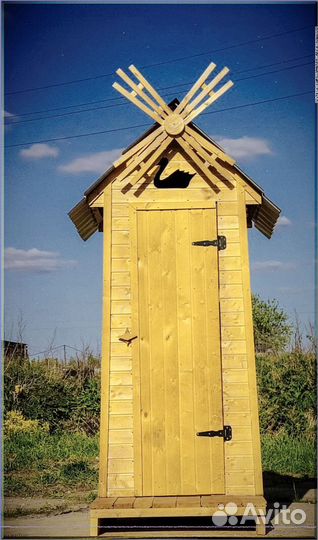 Дачный туалет деревянный с установкой ддв 178