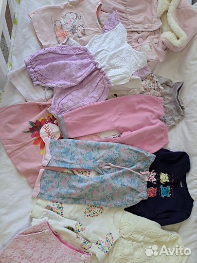 Вещи для девочки 86 92 98