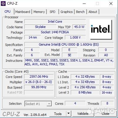 Intel Core i7-6700T QHD0 на сокет LGA 1151