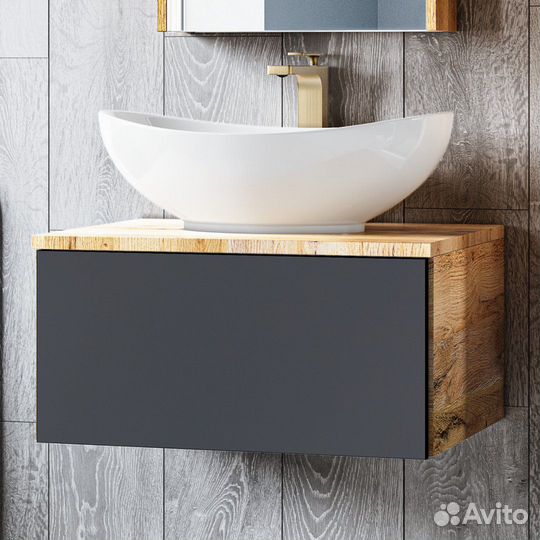 Тумба с раковиной Misty Ива П-Ива-01080-481Я