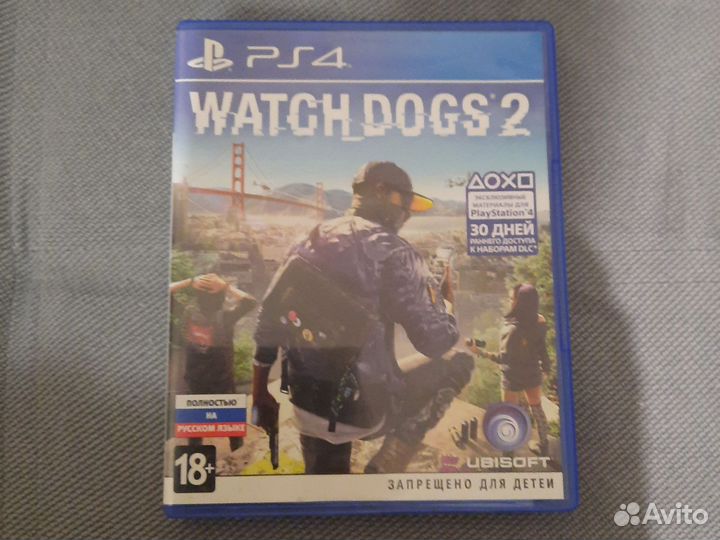 Диски на ps4 watch dogs 2