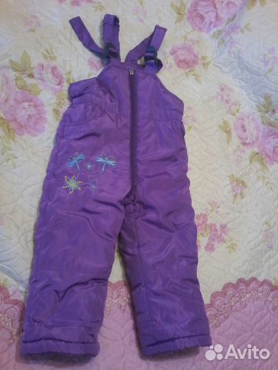 Дублёнка для девочки + утеплённые штаны