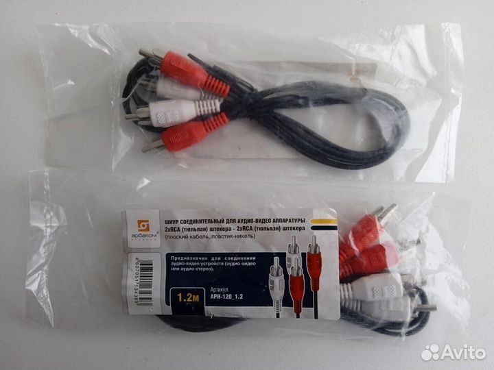 Кабели аудио/видео 2 rca-2 rca, 4 rca-4 rca