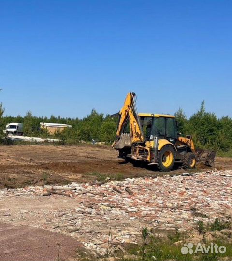 Аренда экскаватора погрузчика услуги трактора