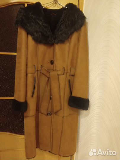 Дубленка натуральная женская 52 54 бу