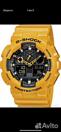 Часы casio g shock ga 100