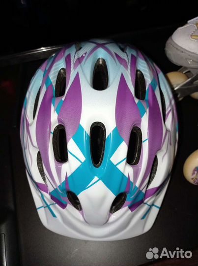 Роликовые коньки детские раздвижные р.26-31+защита