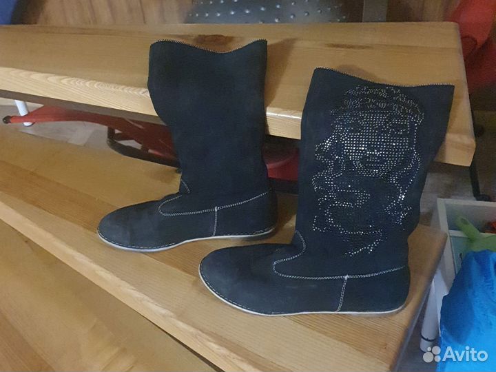 Сапоги женские натуральная кожа 38р