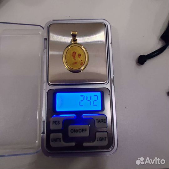 Золотая подвеска 585 проба из желтого золота икона