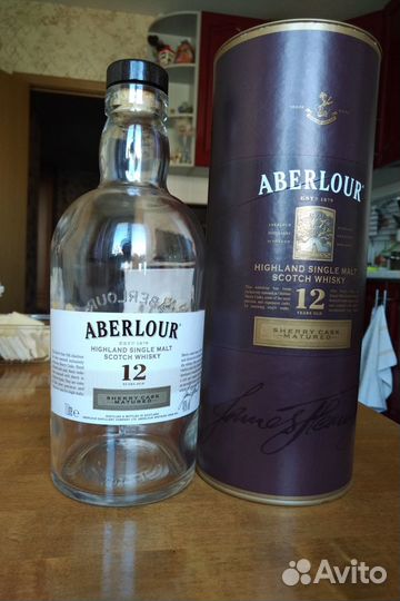 Пустая бутылка+коробка виски Aberlour 12 лет