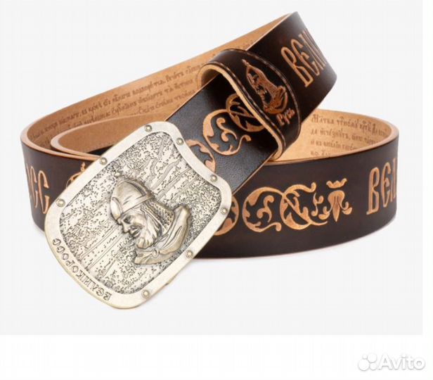 Ремень Великоросс, кожаный, новый