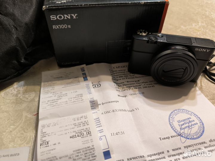 Компактный фотоаппарат sony rx100