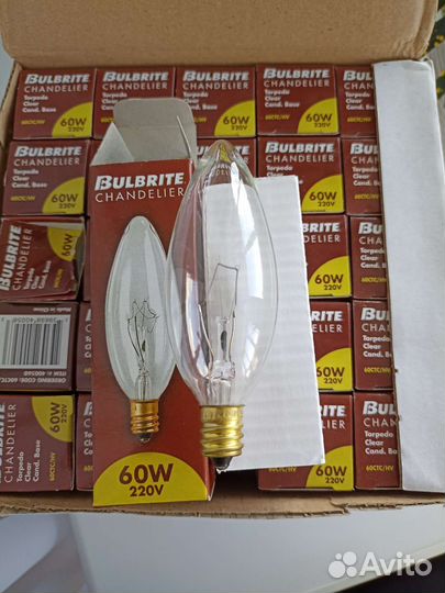 Лампочки Bulbrite цоколь канделябра, торпеда