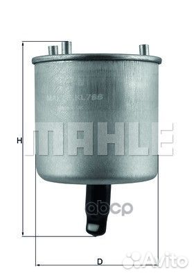 Фильтр топливный KL788 Mahle/Knecht