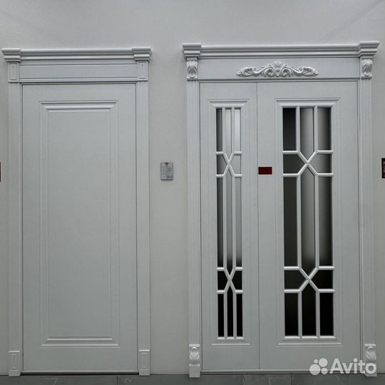 Двери межкомнатные белые