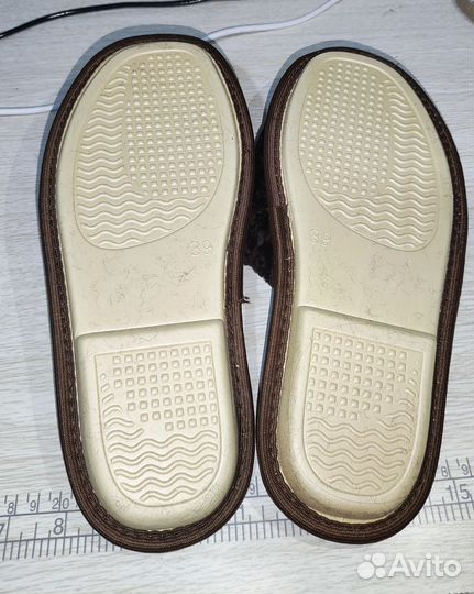 Домашние тапочки меховые