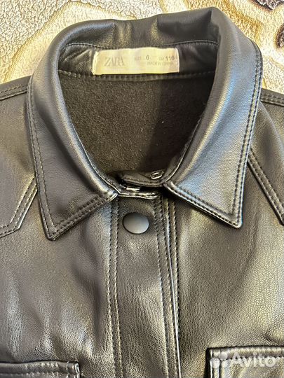 Кожаная рубашка детская