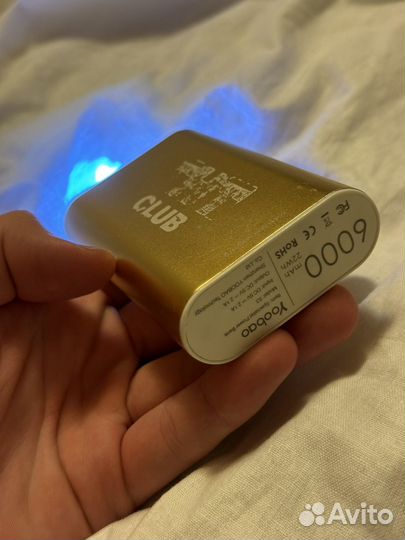 Повербанк тнт 6000mah с фонариком powerbank