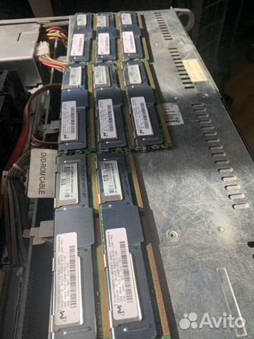 8 шт (16 гб) Серверная память mt36htf25672fy DDR2