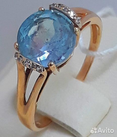 Кольцо / размер 17,5 / 2,31г / Золото585 / топаз