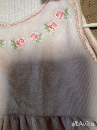 Платье на девочку новорожденный 1-6 месяцев