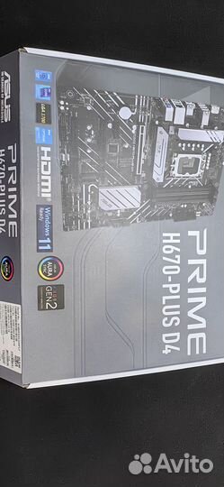 Материнская плата asus prime H670-plus D4