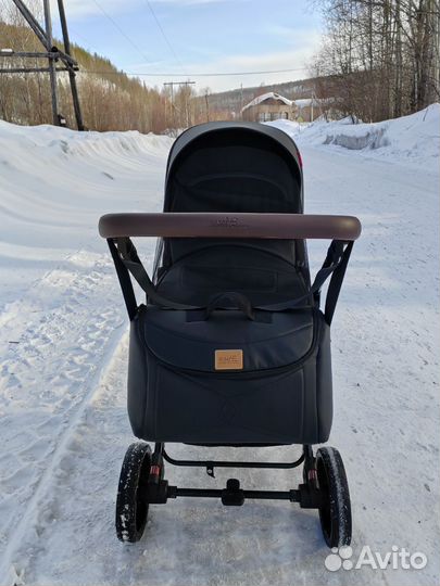 Коляска 2 в 1 эко кожа
