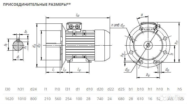 Электродвигатель аир 355М10 (110кВт-600об) новый