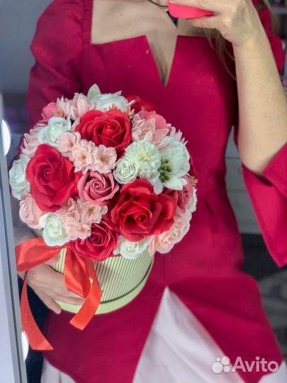 Букет из мыльных цветов роз 1 сентября подарок