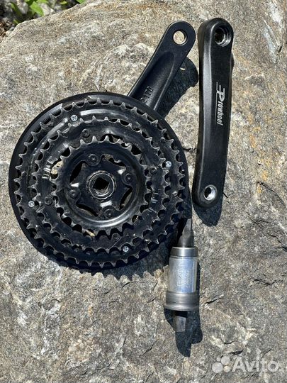 Shimano tourney шатуны 24/34/42 бу