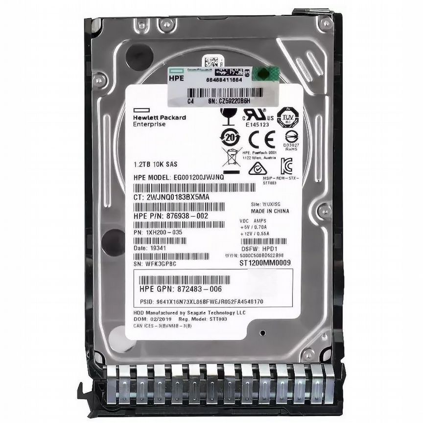 [EG001200JWJNQ] Жесткий Диск Hp 1,2tb Sas 2,5" Hdd Eg001200jwjnq